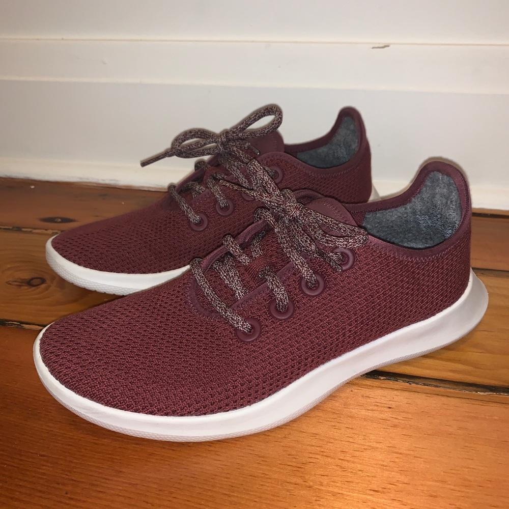 Allbirds Women's Tree Runners Size 8, Maroon/Red